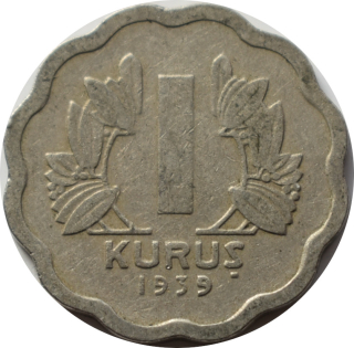 Turecko 1 Kurus 1939