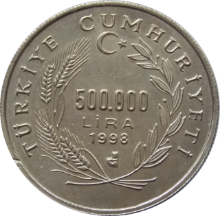 Turecko 500 000 Lira 1998