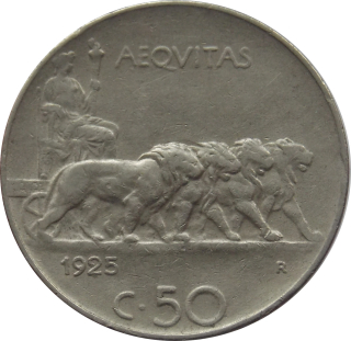 Taliansko 50 Centesimi 1925