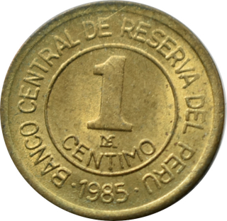 Peru 1 Centimo 1985