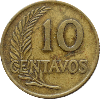 Peru 10 Centavos 1955