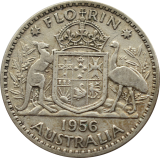 Austrália 1 Florin 1956