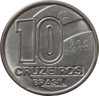 Brazília 10 Cruzeiros 1991