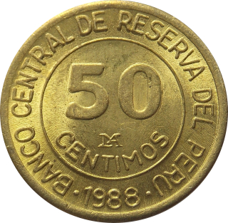 Peru 50 Centimos 1988