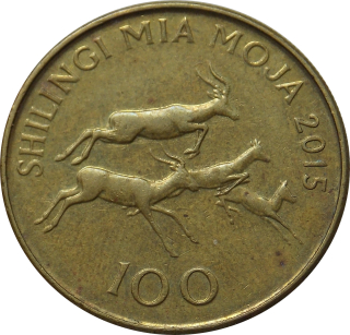 Tanzánia 100 Shilling 2015