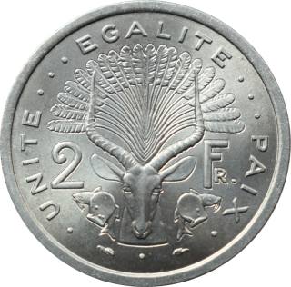 Džibutsko 2 Francs 1977
