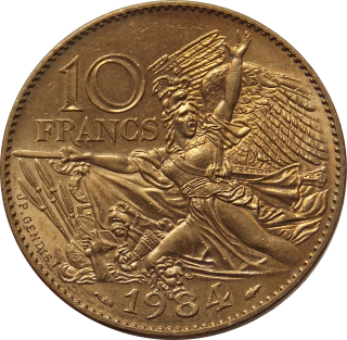 Francúzsko 10 Francs 1984
