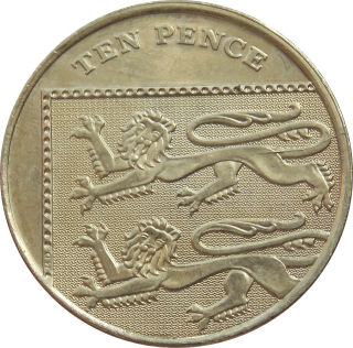 Anglicko 10 Pence 2008