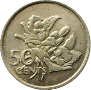 Seychely 50 Cents 1977