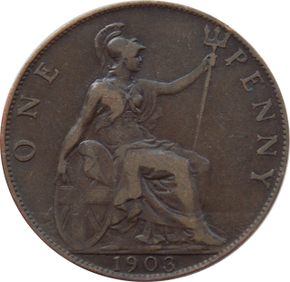 Anglicko 1 Penny 1903