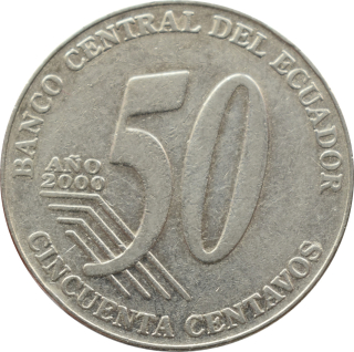 Ekvádor 50 Centavos 2000