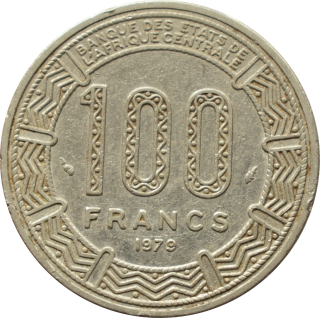 Stredoafrická republika 100 Francs 1979
