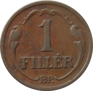Maďarsko 1 Fillér 1938
