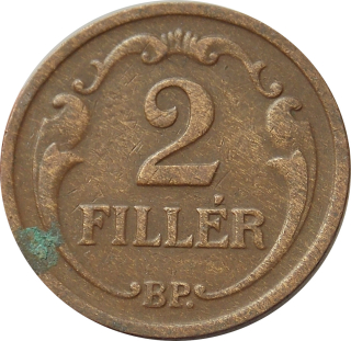 Maďarsko 2 Fillér 1934