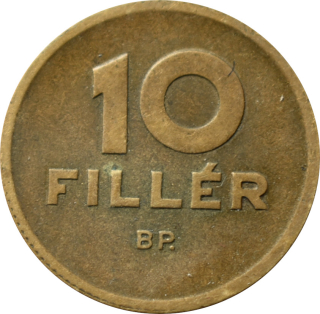 Maďarsko 10 Fillér 1947 BP.