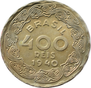 Brazília 400 Reis 1940