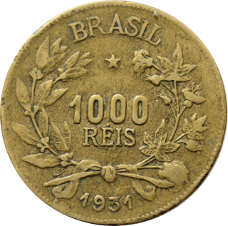 Brazília 1000 Reis 1931
