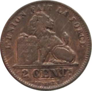 Belgicko 2 Centimes 1911