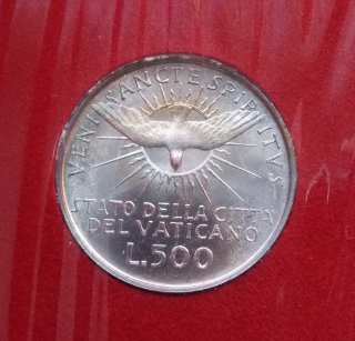 Vatikán 500 Lira 1963