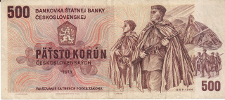 Československo 500 Korún 1973