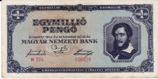 Maďarsko 1 Millió Pengő 1945