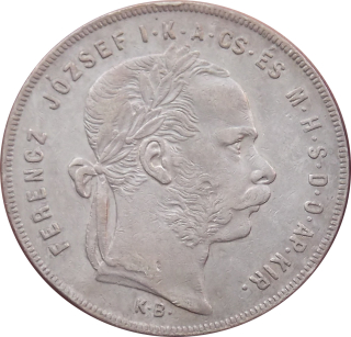 F.J. 1 Forint 1877 K.B.