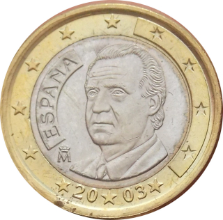 Španielsko 1 euro 2003