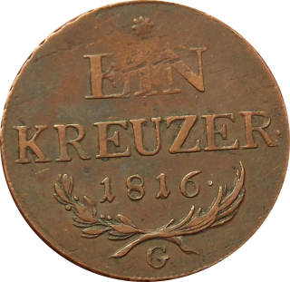 František I. 1 Kreutzer 1816 G
