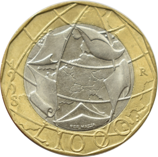 Taliansko 1000 Lír 1998