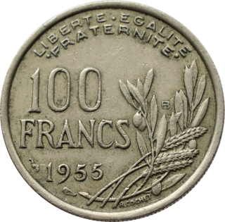 Francúzsko 100 Francs 1955
