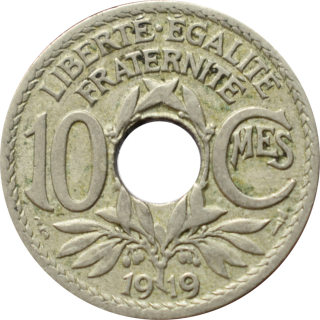 Francúzsko 10 Centimes 1919