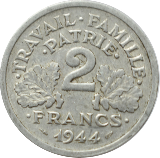 Francúzsko 2 Francs 1944