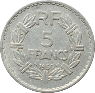 Francúzsko 5 Francs 1950