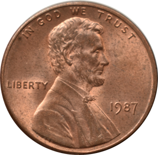 Spojené štáty 1 Cent 1987