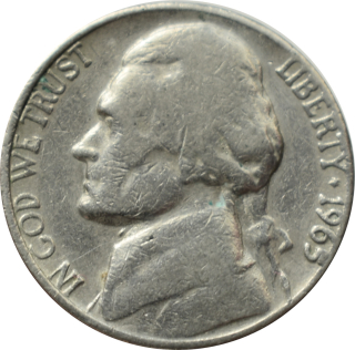 Spojené štáty 5 Cents 1965