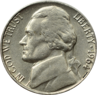 Spojené štáty 5 Cents 1964