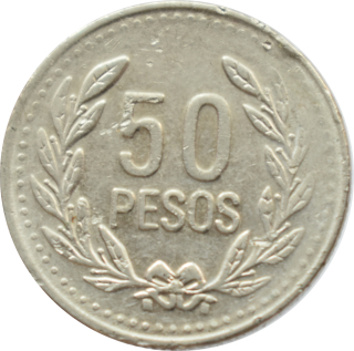 Kolumbia 50 Pesos 2012