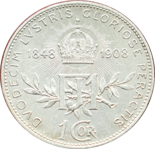 F.J. 1 Krone 1908 Jubilejná