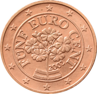 Rakúsko 5 Cent 2002