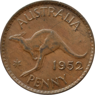 Austrália 1 Penny 1952