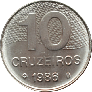 Brazília 10 Cruzeiros 1986