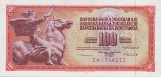 Juhoslávia 100 Dinara 1986