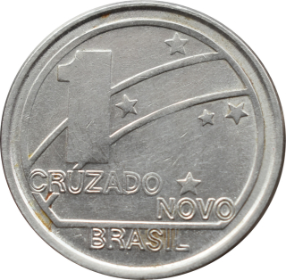 Brazília 1 Cruzado Novo 1989