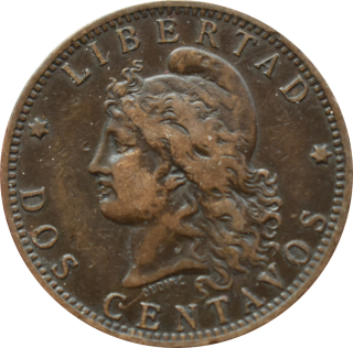 Argentína 2 Centavos 1889
