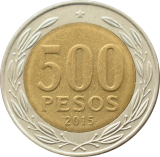 Čile 500 Pesos 2015