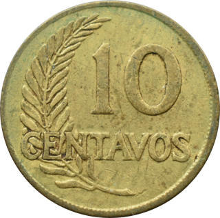 Peru 10 Centavos 1948