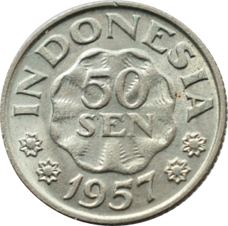 Indonézia 50 Sen 1957
