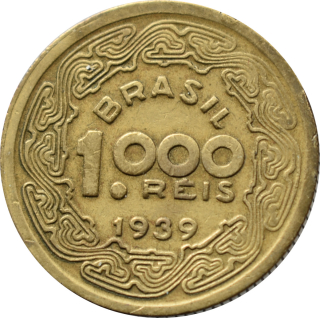 Brazília 1000 Reis 1939
