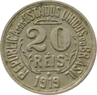 Brazília 20 Reis 1919