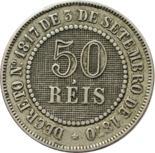 Brazília 50 Reis 1886